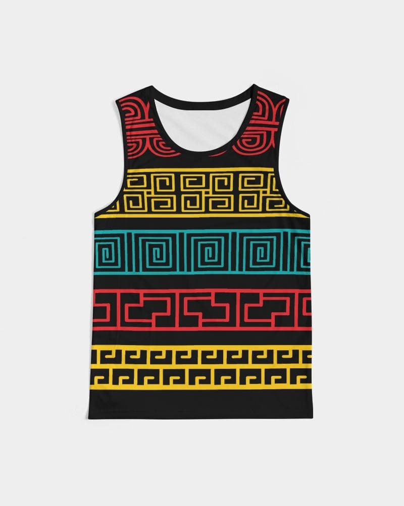 Mens Graphic Tank Top Colorful Pattern Sports Top - Mens | Tank Tops | AOP