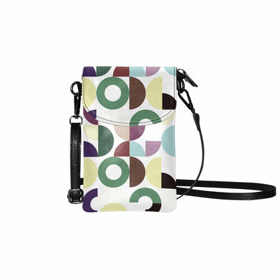 Small Cell Phone Purse Multicolor Abstract Illustration - Crossbody Bags