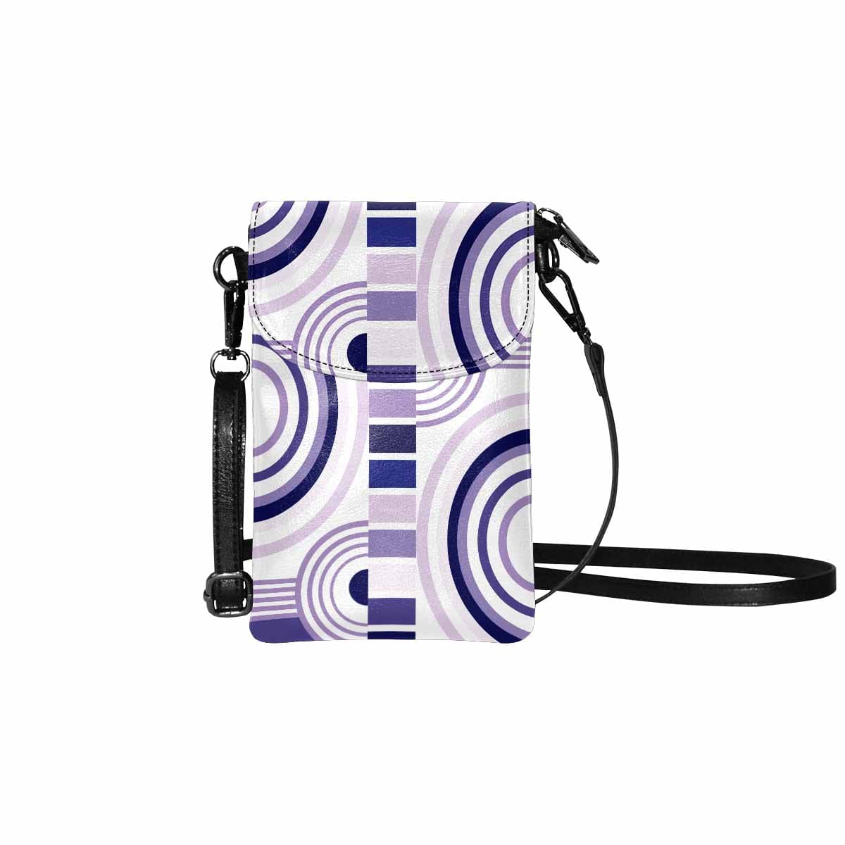 Small Cell Phone Purse Multicolor Abstract Illustration - Crossbody Bags