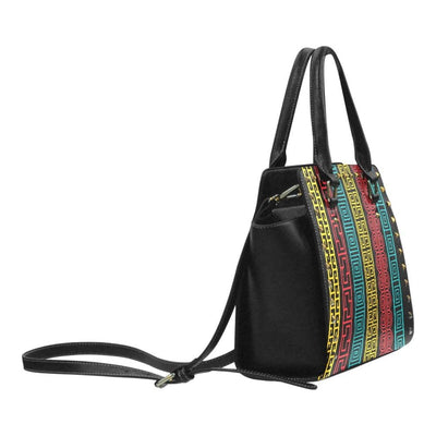 Top Handle Geometric Rivet Design Handbag - Bags | Handbags