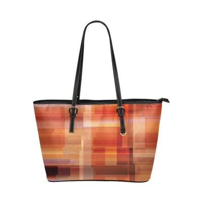 Large Leather Tote Shoulder Bag - Autumn Abstract Pattern B3554487 - Bags |