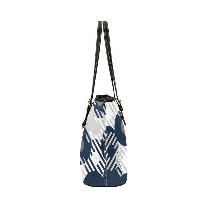 Large Leather Tote Shoulder Bag - Blue and Grey B6008794 - Bags | Leather Tote