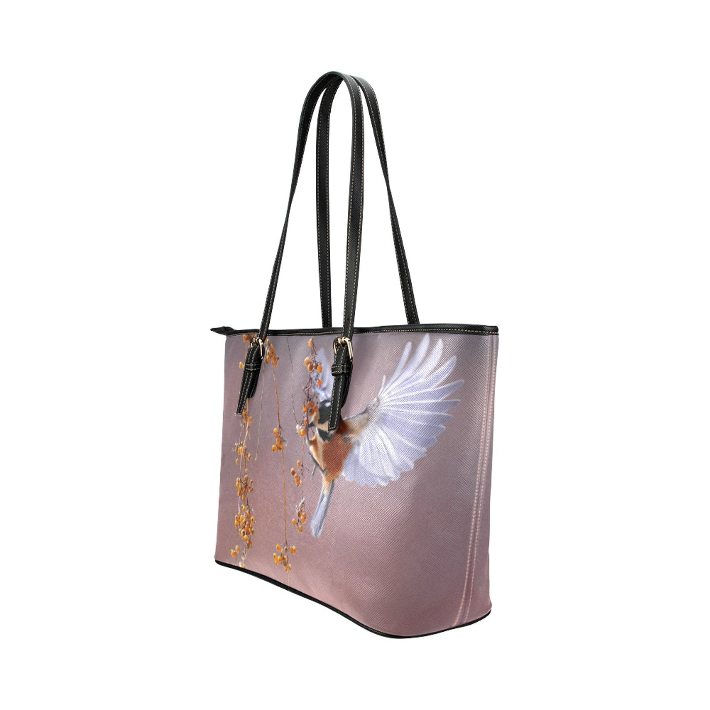 Large Leather Tote Shoulder Bag - Purple Hummingbird B4130936 - Bags | Leather