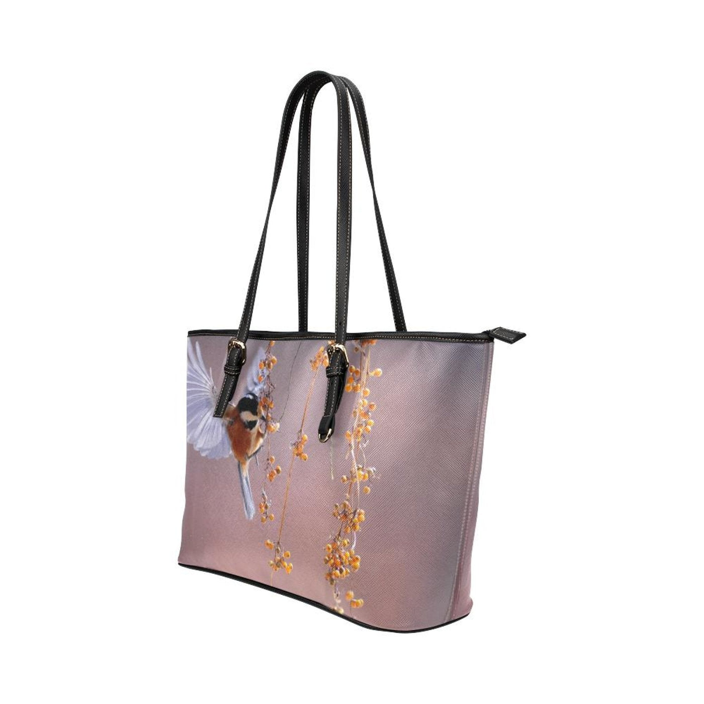 Large Leather Tote Shoulder Bag - Purple Hummingbird B4130936 - Bags | Leather