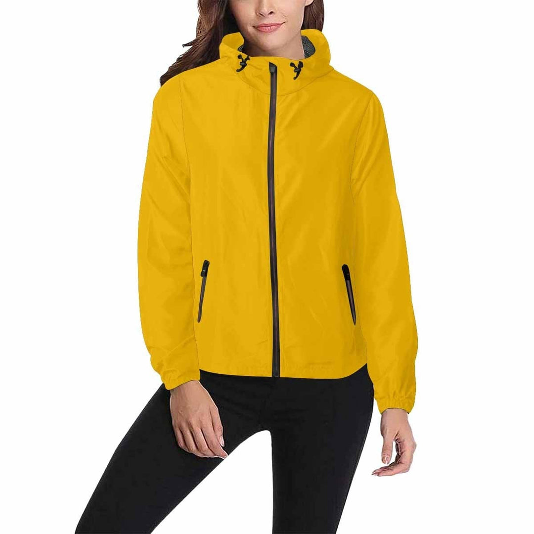 Golden Yellow Hooded Windbreaker Jacket - Men / Women - Mens | Jackets