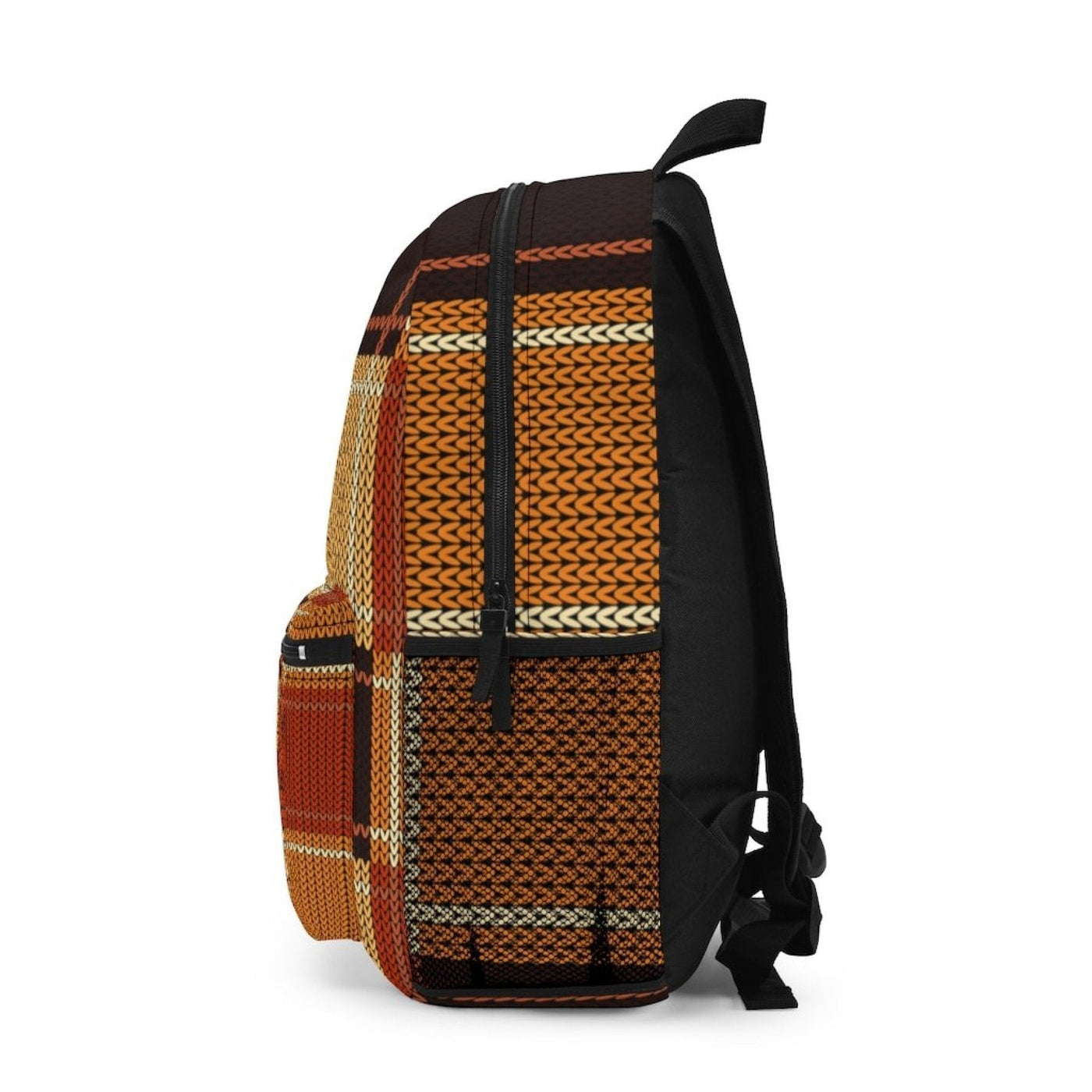 Backpack - Large Water-resistant Bag Brown And Tan Checkered Squares - Bags