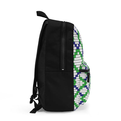 Backpack - Large Water-resistant Bag Green And Blue - Bags | Backpacks
