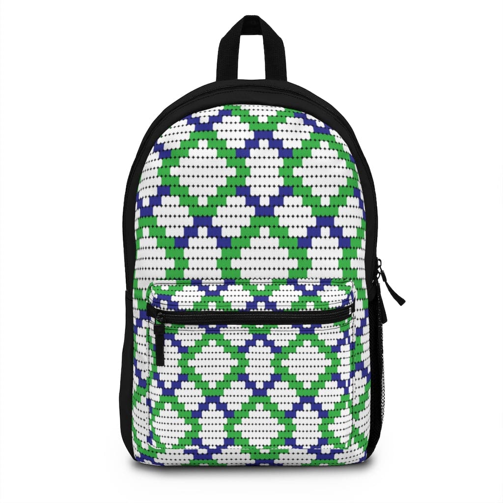Backpack - Large Water-resistant Bag Green And Blue - Bags | Backpacks