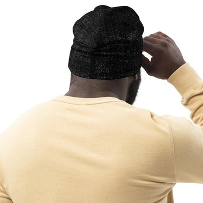 Beanie Hat - Black Slouchy Beanie Prayer Warrior Style Men/women - Unisex