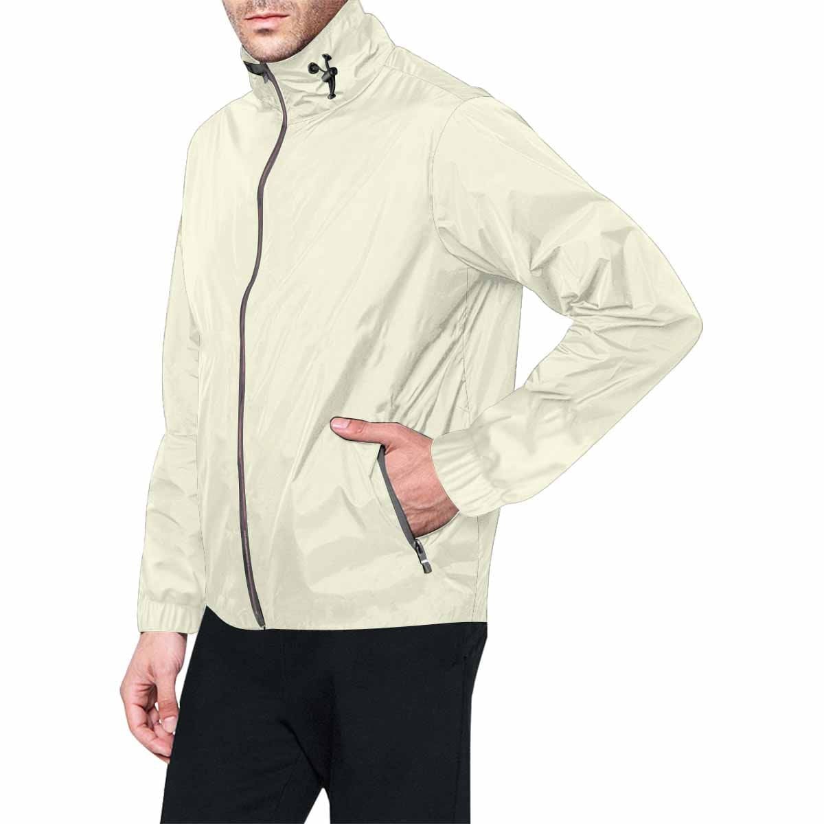 Beige Hooded Windbreaker Jacket - Men / Women - Mens | Jackets | Windbreakers