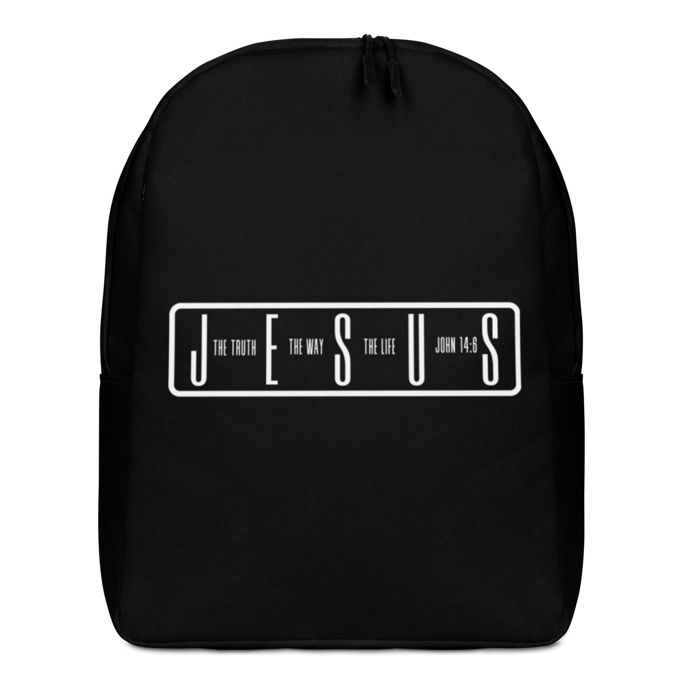Black And White Backpack Jesus The Truth The Way The Life Print