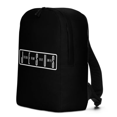 Black And White Backpack Jesus The Truth The Way The Life Print