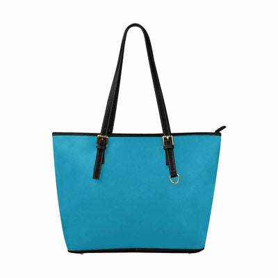 Large Leather Tote Shoulder Bag - Blue Green - Bags | Leather Tote Bags