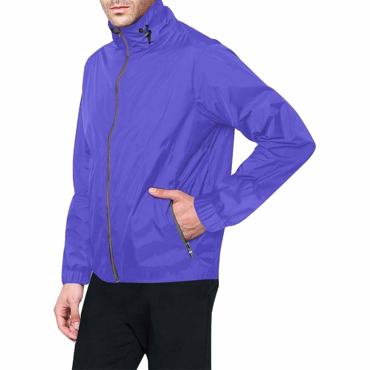 Blue Iris Hooded Windbreaker Jacket - Men / Women - Mens | Jackets