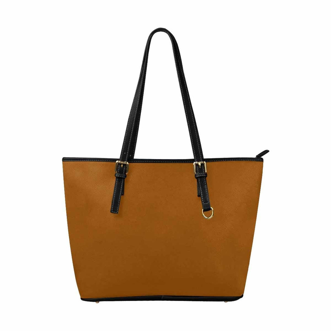 Large Leather Tote Shoulder Bag - Brown - Bags | Leather Tote Bags