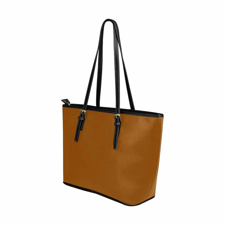 Large Leather Tote Shoulder Bag - Brown - Bags | Leather Tote Bags