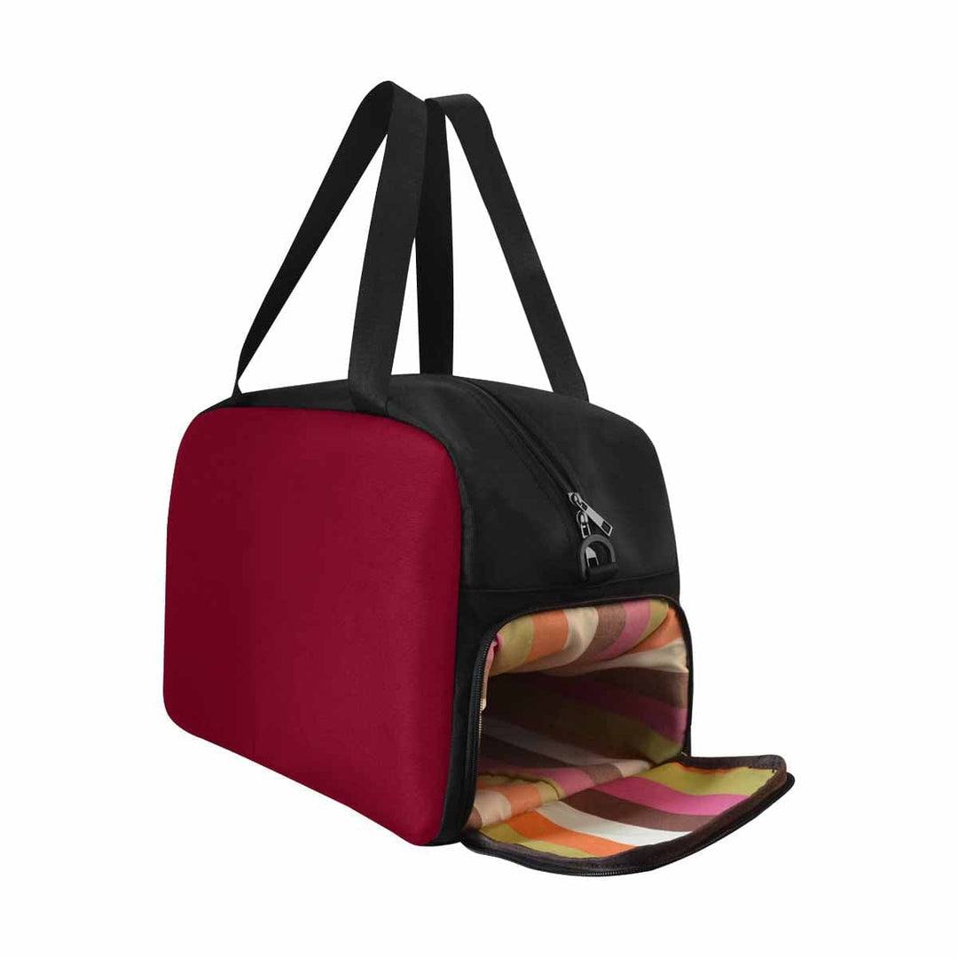 Burgundy Red Tote and Crossbody Travel Bag - Bags | Travel Bags | Crossbody