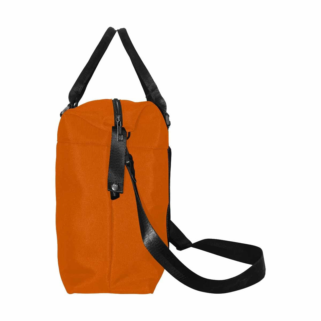 Burnt Orange Duffel Bag - Large Travel Carry - Bags/Oxford Crossbody Bags