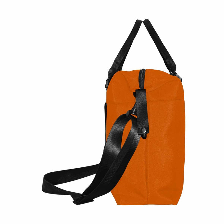 Burnt Orange Duffel Bag - Large Travel Carry - Bags/Oxford Crossbody Bags