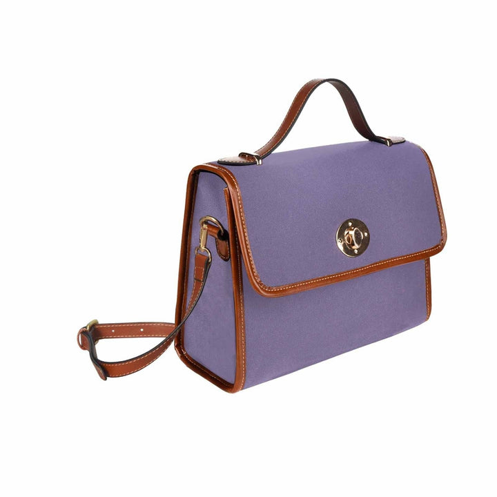 Canvas Bag / Purple Haze (brown Strap) - Bags | Handbags