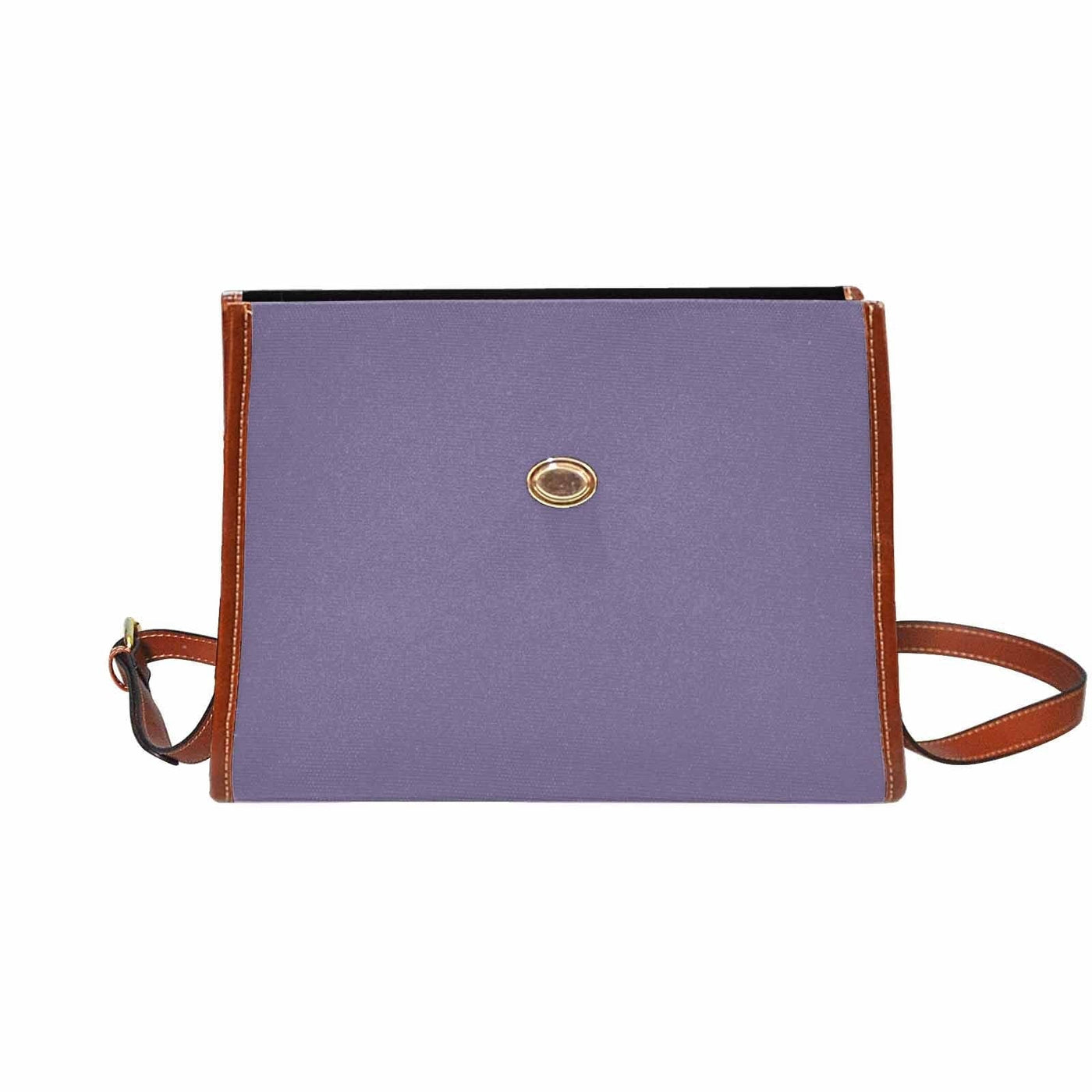Canvas Bag / Purple Haze (brown Strap) - Bags | Handbags