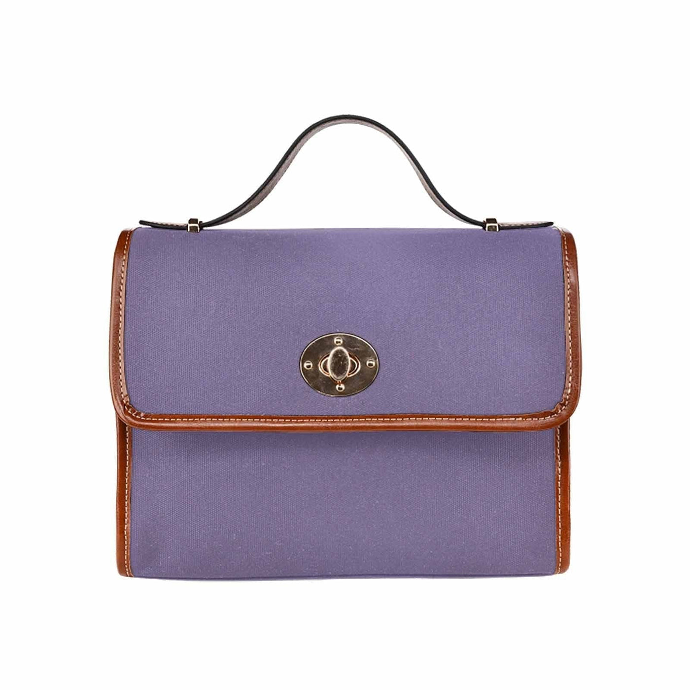 Canvas Bag / Purple Haze (brown Strap) - Bags | Handbags