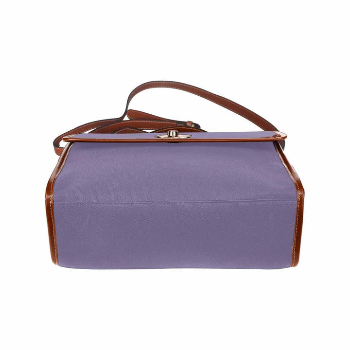 Canvas Bag / Purple Haze (brown Strap) - Bags | Handbags