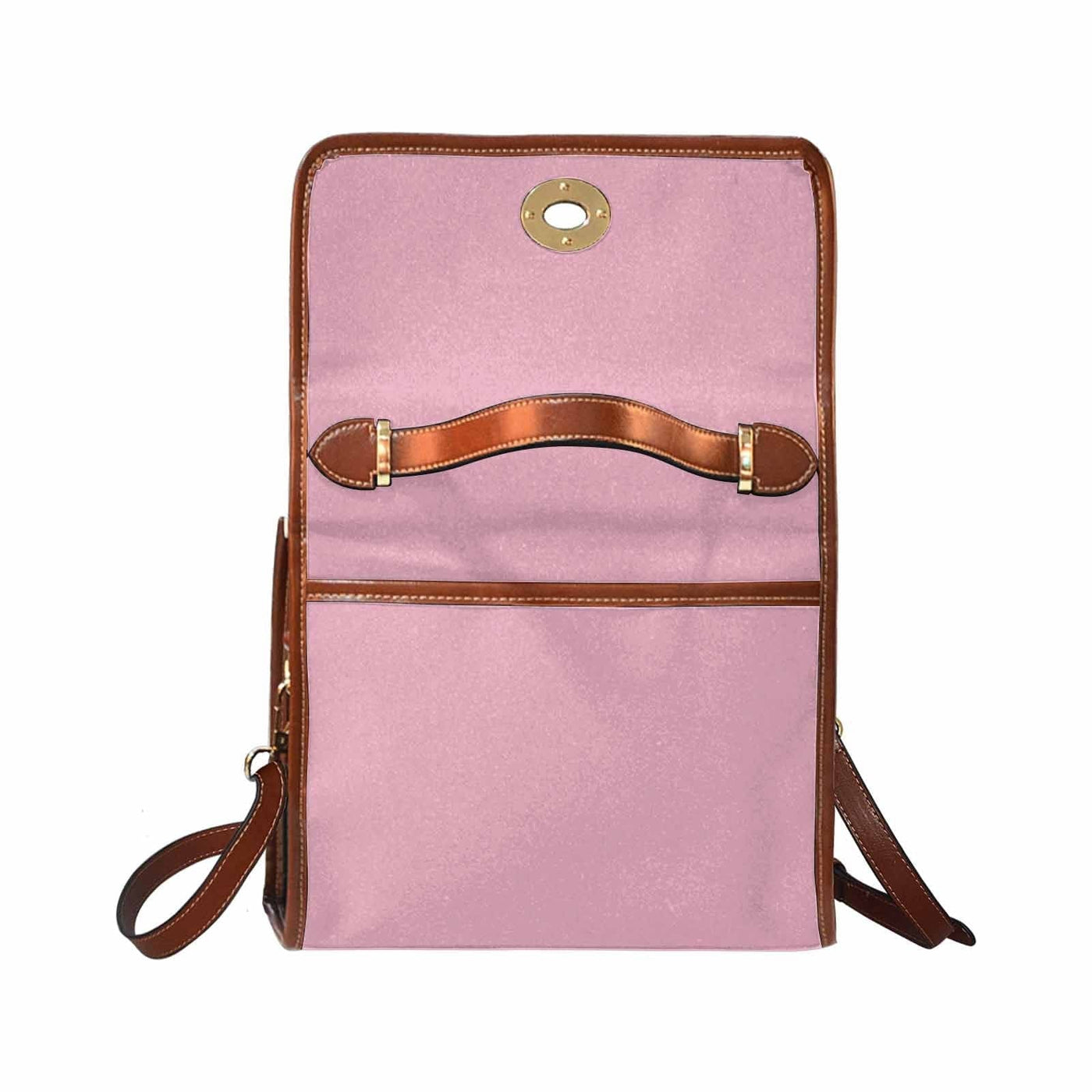 Canvas Bag / Rosewater Red (brown Strap) - Bags | Handbags