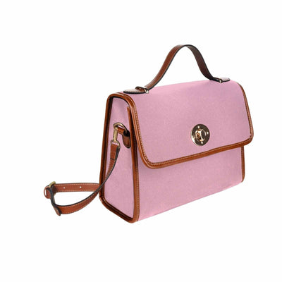 Canvas Bag / Rosewater Red (brown Strap) - Bags | Handbags