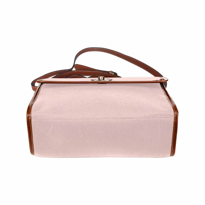 Canvas Bag / Scallop Seashell Pink (brown Strap) - Bags | Handbags