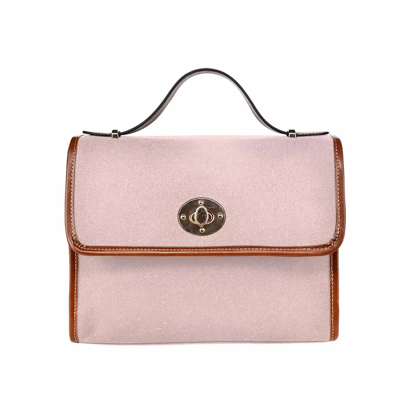 Canvas Bag / Scallop Seashell Pink (brown Strap) - Bags | Handbags