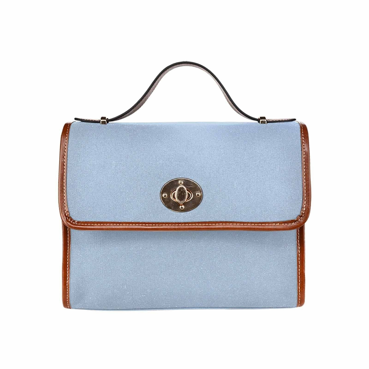 Canvas Bag / Serenity Blue (brown Strap) - Bags | Handbags