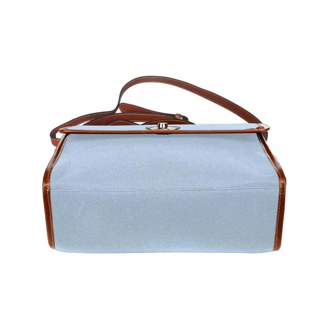 Canvas Bag / Serenity Blue (brown Strap) - Bags | Handbags