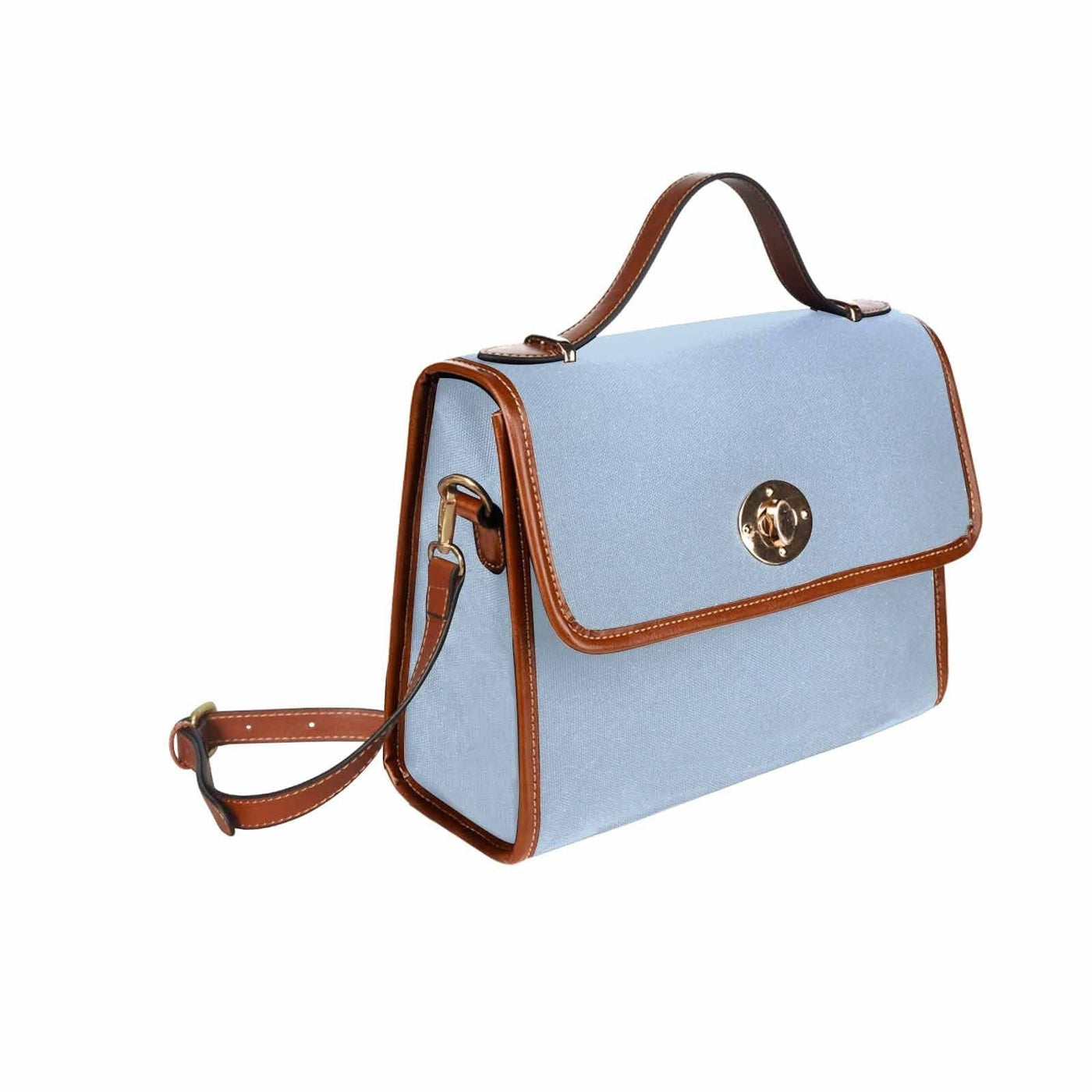 Canvas Bag / Serenity Blue (brown Strap) - Bags | Handbags