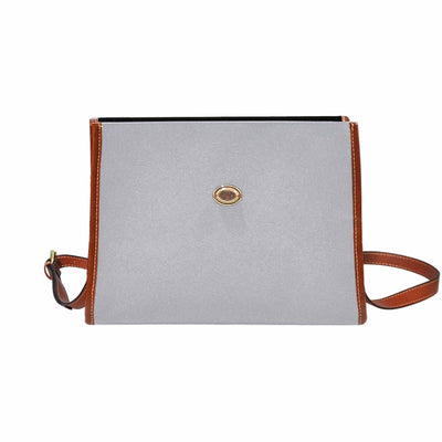 Canvas Bag / Slate Gray (brown Strap) - Bags | Handbags