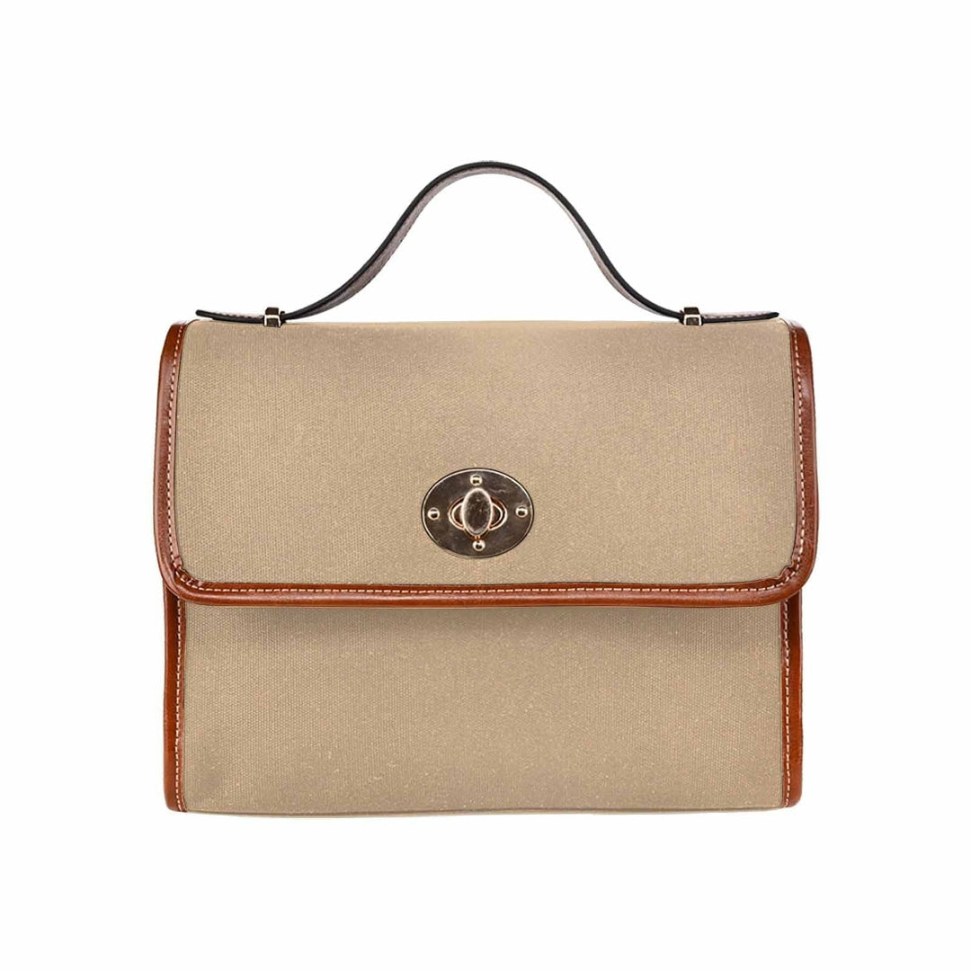 Canvas Bag / Tan Brown (brown Strap) - Bags | Handbags