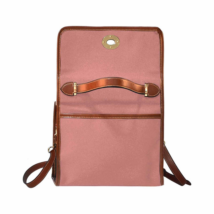 Canvas Bag / Tiger Lily Pink (brown Strap) - Bags | Handbags