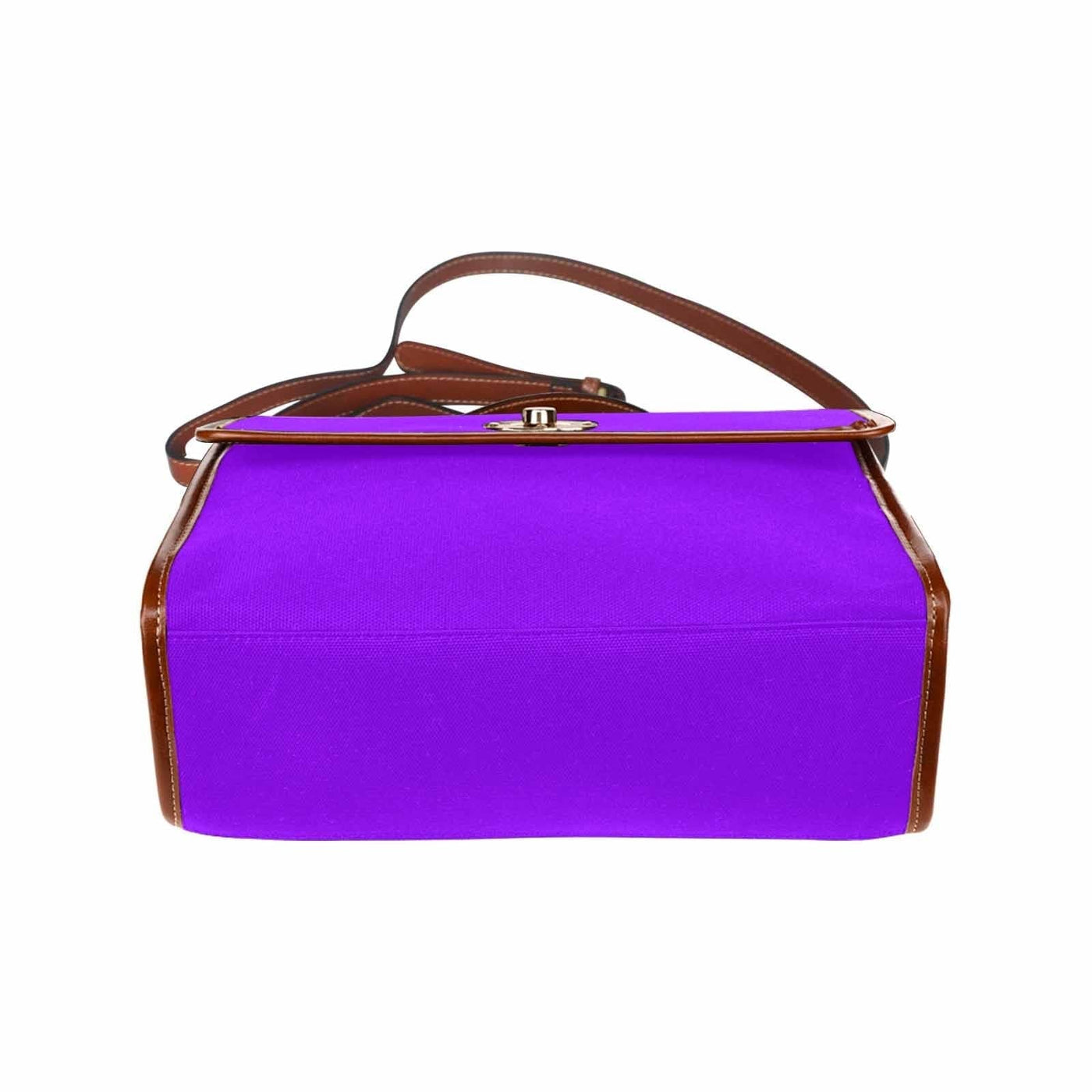 Canvas Bag / Violet (brown Strap) - Bags | Handbags