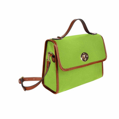 Canvas Bag / Yellow Green (brown Strap) - Bags | Handbags