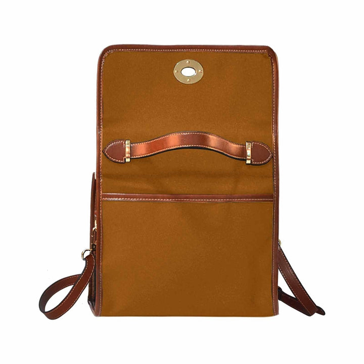 Canvas Handbag - Brown Waterproof Bag /brown Crossbody Strap - Bags | Handbags