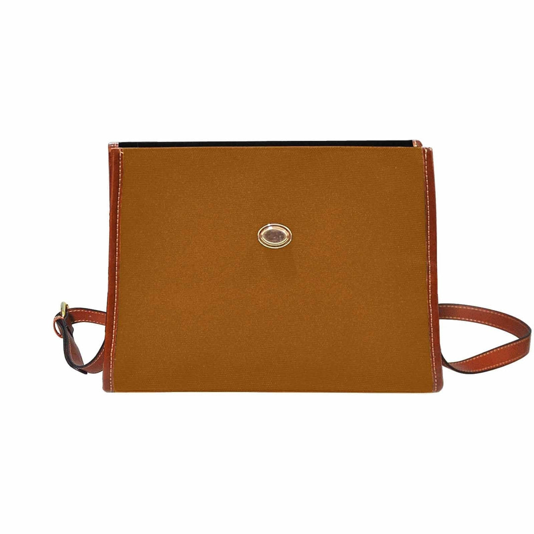 Canvas Handbag - Brown Waterproof Bag /brown Crossbody Strap - Bags | Handbags