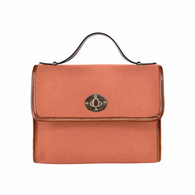 Canvas Handbag - Burnt Sienna Red Bag / Brown Crossbody Strap - Bags | Handbags