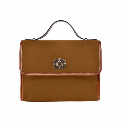 Canvas Handbag - Chocolate Brown Bag / Brown Crossbody Strap - Bags | Handbags