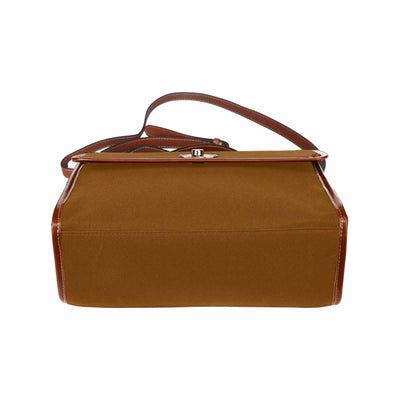Canvas Handbag - Chocolate Brown Bag / Brown Crossbody Strap - Bags | Handbags