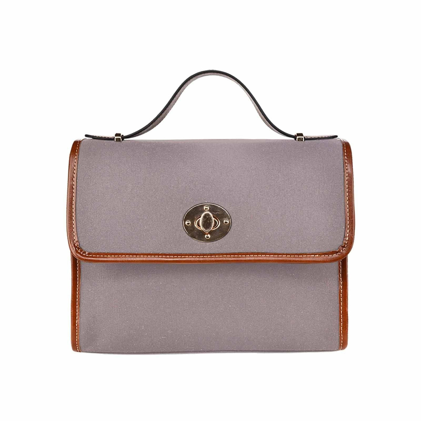 Canvas Handbag - Coffee Brown Bag / Brown Crossbody Strap - Bags | Handbags