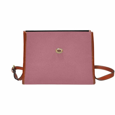 Canvas Handbag - Rose Gold Red Waterproof Bag Brown Crossbody Strap - Bags
