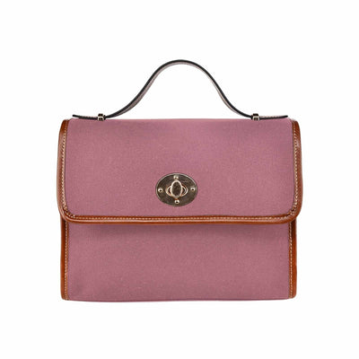 Canvas Handbag - Rose Gold Red Waterproof Bag Brown Crossbody Strap - Bags
