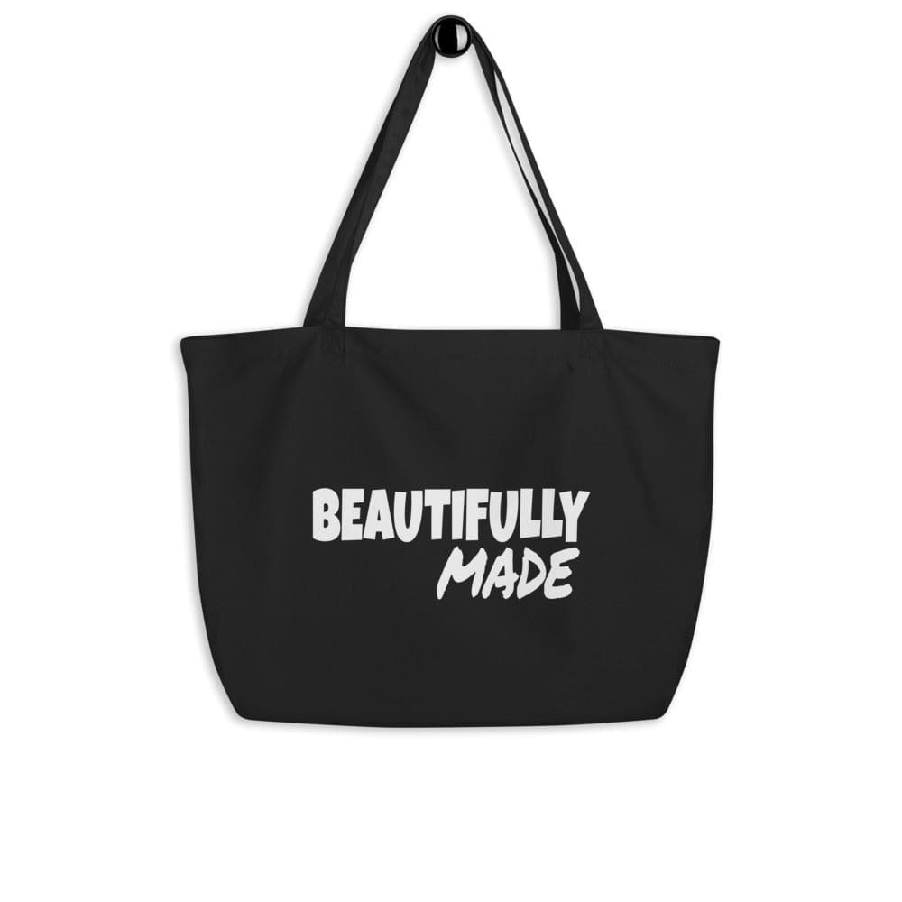 Large Black Tote Bag - Beautifully Made Inspirational Print - Bags | Tote Bags