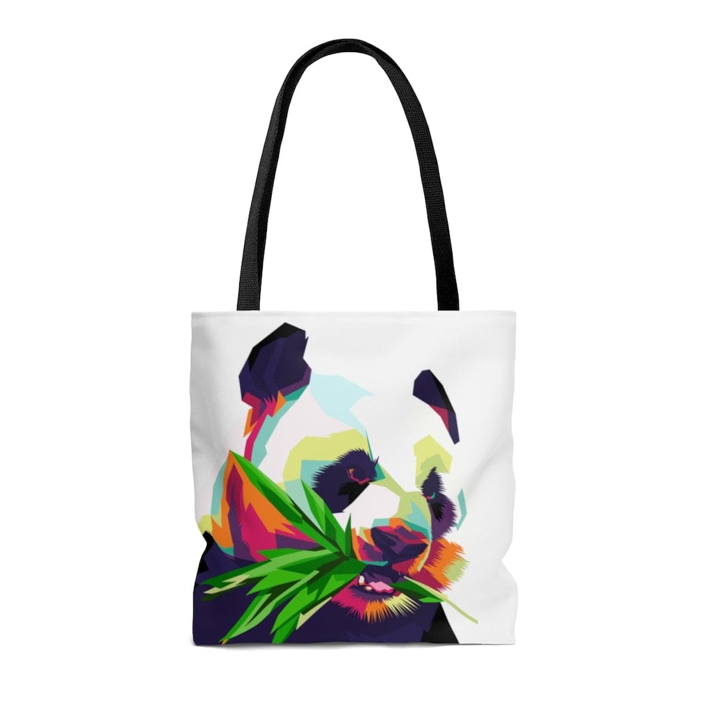 Large Tote Bag / Colorful Pop Art Panda - B154150 - Bags/Canvas Tote Bags