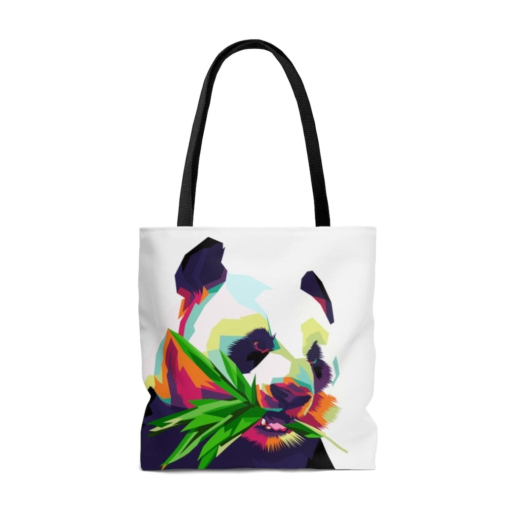 Large Tote Bag / Colorful Pop Art Panda - B154150 - Bags/Canvas Tote Bags